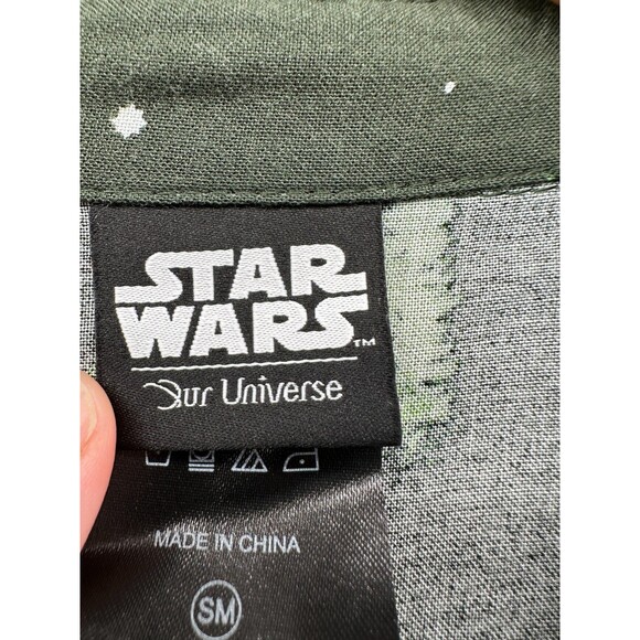 Her Universe Star Wars Endor Shirt Dress Size S Green Button Front Short Sleeve - Picture 11 of 14